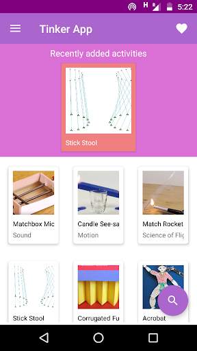 TinkerApp Science Projects 1 تصوير الشاشة