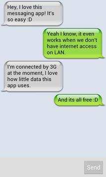 Peerchat Lan Messenger screenshot 1