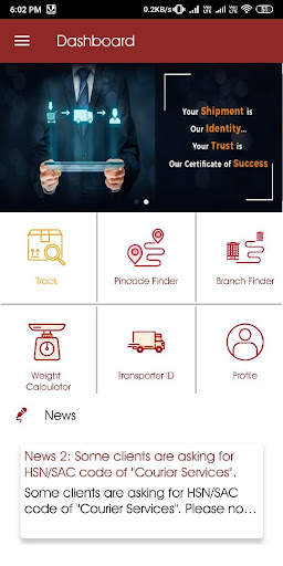 Trackon Couriers screenshot 2