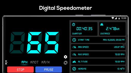 GPS Speedometer-Digital and live Map tracking ,HUD screenshot 5