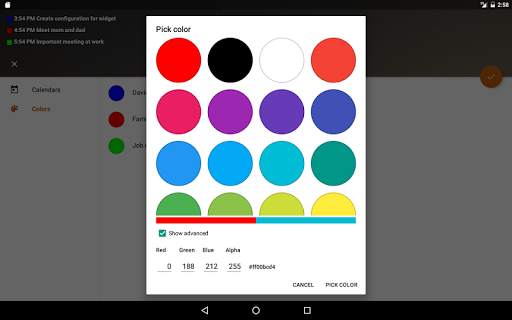 Transparent Calendar Widget screenshot 11