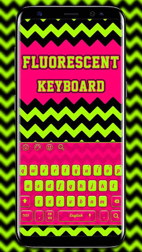Dazzling Fluorescent Keyboard Theme स्क्रीनशॉट 1