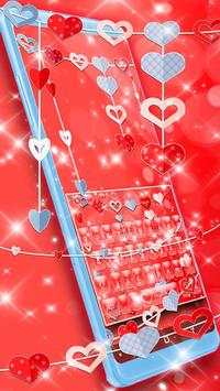 Red Heart Keyboard screenshot 1