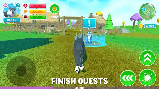 🐺 Wolf Simulator: Wild Animals 3D Family Game screenshot 2