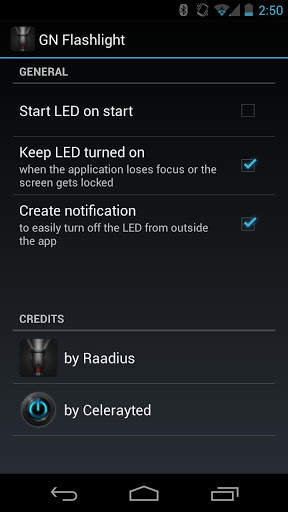 Flanex - Flashlight for Nexus screenshot 3