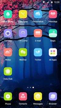 The Blue Forest Hola Theme screenshot 2