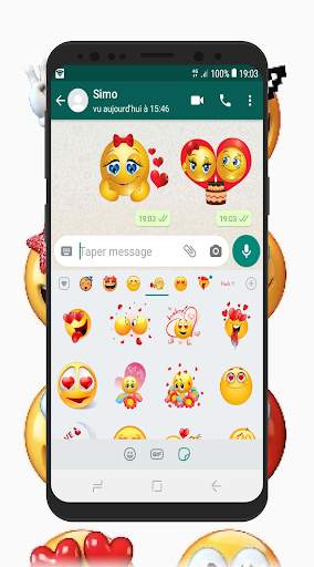 New Emoji and Emoticons Stickers - WAStickerapps screenshot 3