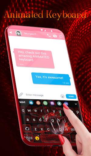 Snake Attack Live Wallpaper & Animated Keyboard screenshot 2