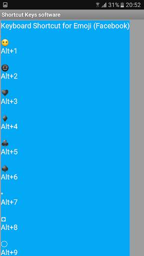 Software Shortcut Keys Best of Best screenshot 5