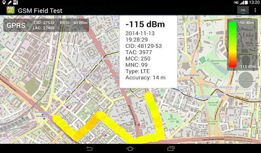 Cell Coverage Map: mobile network signal testing screenshot 5