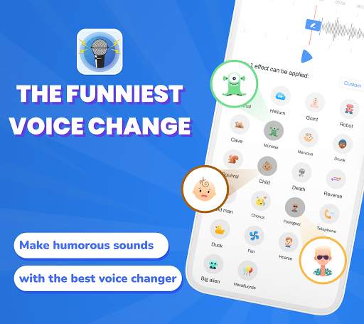 Voice changer pro: funny sounds with voice effects screenshot 1