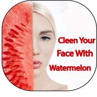Cleen your face with watermelo icon