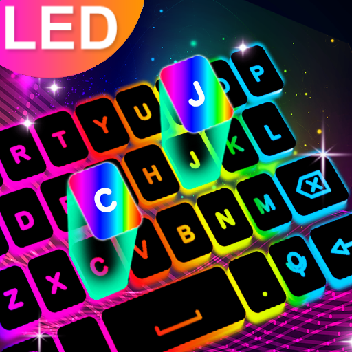 Neon LED Keyboard - RGB Lighting Colors icon