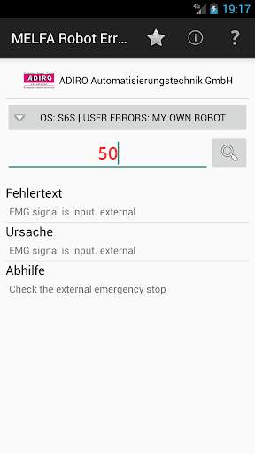 MELFA Robot Error Diagnostics screenshot 1