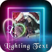 Lighting Text Photo Frame : Lighting Text Effect 1.0