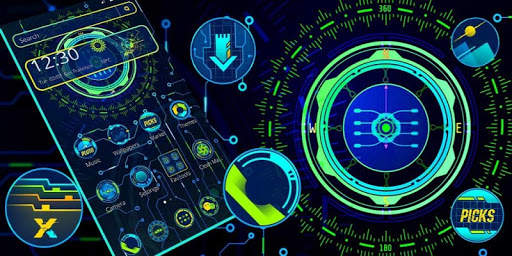 Hi-tech Circuit Theme screenshot 4