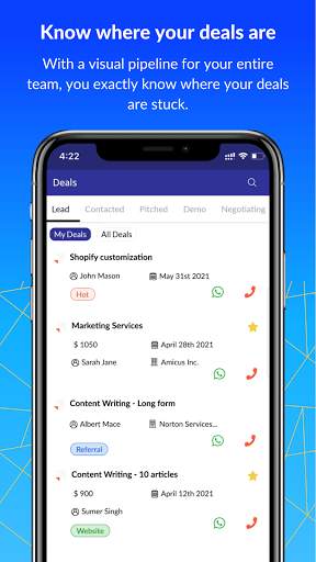 Fovira: Mobile CRM App, Sales CRM Software screenshot 3