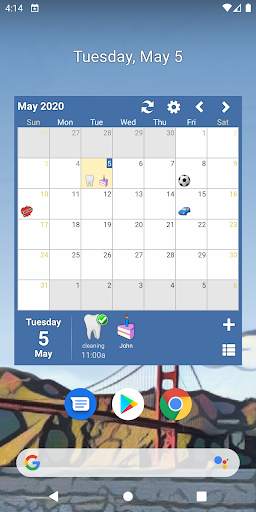 Blik Calendar Widget скриншот 3