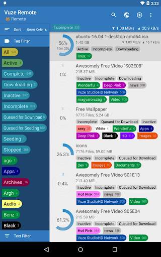 Vuze Remote screenshot 9