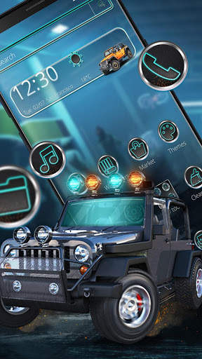 Speedy Jeep Car Theme screenshot 3