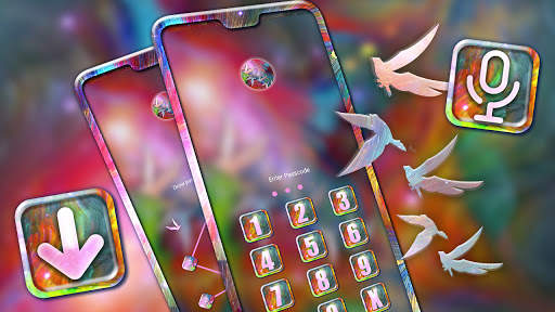 Hippie Galaxy Bird Launcher Theme screenshot 5