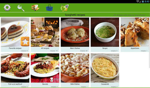Spaghetti recipes screenshot 5