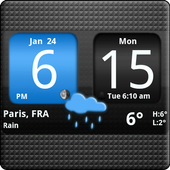 FlipClock AhMan BLUE 4x2 icon