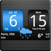 FlipClock AhMan BLUE 4x2 4.5.0