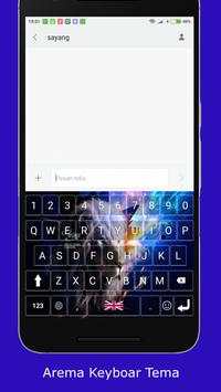 Arema Keyboard Tema screenshot 3