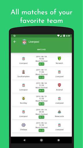 FootScores - Live football scores screenshot 2