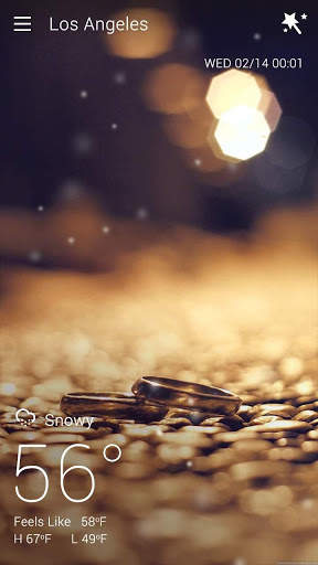 Valentine's Day GO Weather Live Background screenshot 1