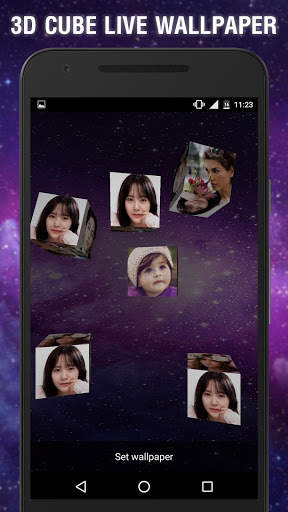 3D Photo Frame Cube Live Wallpaper screenshot 5
