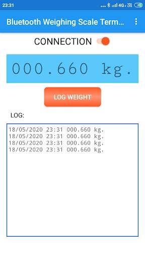 Bluetooth Weighing Scale Terminal скриншот 4