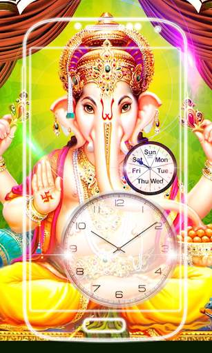 Ganesh Clock Live Wallpaper screenshot 3