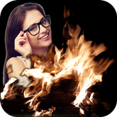 Fire Photo Live Wallpaper icon