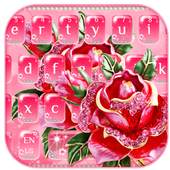 Pink Diamond Roses Keyboard 10001002