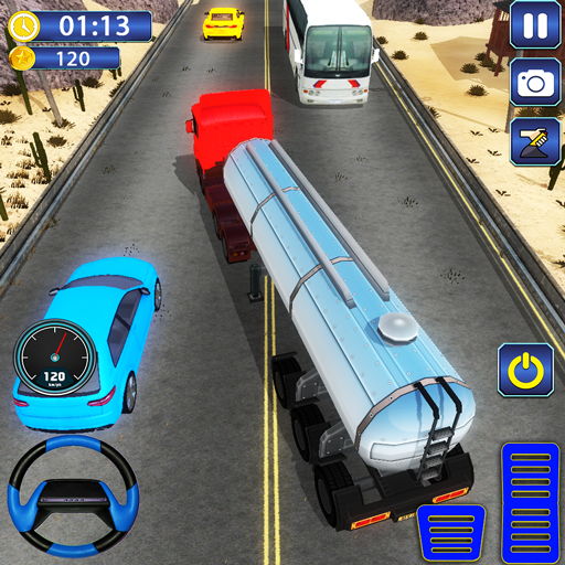 étourdissant trafic un camion coureur icon