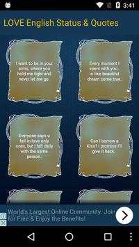 LOVE English Status & Quotes screenshot 2