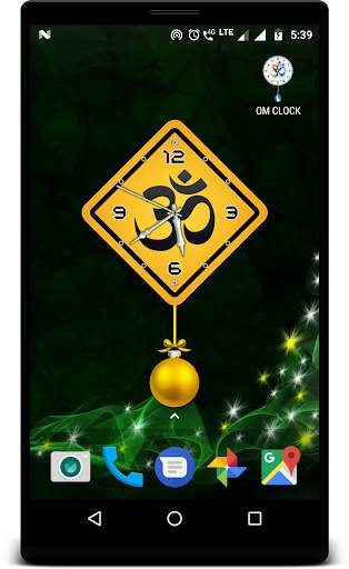 OM Clock live wallpaper screenshot 1