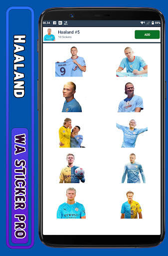 Haaland - WA Sticker Pro screenshot 4