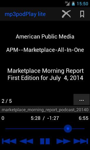 mp3podPlay lite Podcast Player screenshot 1