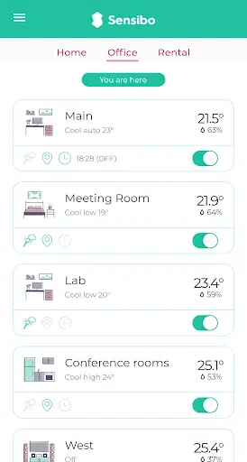Sensibo screenshot 2