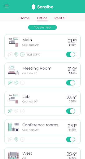 Sensibo screenshot 2