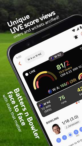 Live cricket scores, unique cricket app cricsmith 1 تصوير الشاشة