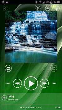 Poweramp Skin Sphere Green 1 تصوير الشاشة