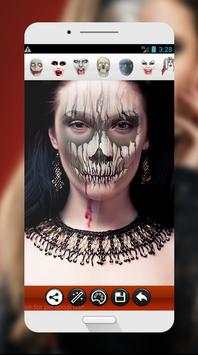 Halloween Face Makeup Photo Editor screenshot 1