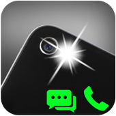Mobile Flash Light on call icon
