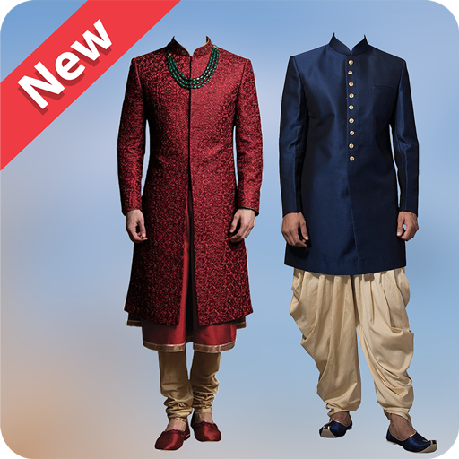 Men Sherwani Photo Suit Editor أيقونة