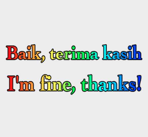 English Indonesian Rainbow Sticker For WhatsApp screenshot 6