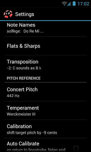 LinoStrobe Pro - Chromatic Tuner screenshot 3